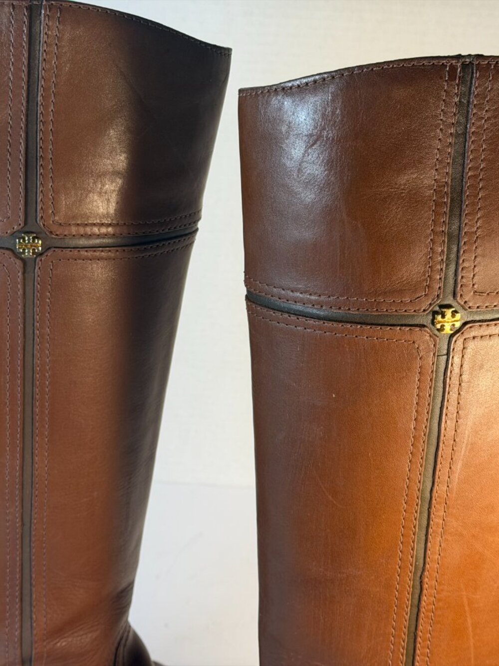 Tory Burch size 7.5 Brown Leather boots - Picture 7 of 16